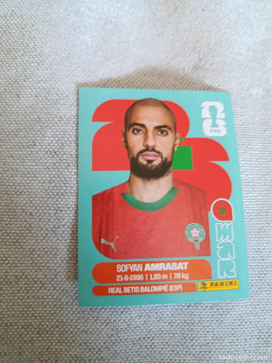 Cromos de F&uacute;tbol: Panini Mundial 2026 Estados Unidos-Mexico. 10- Amrabat. Marruecos. Nunca pegado.