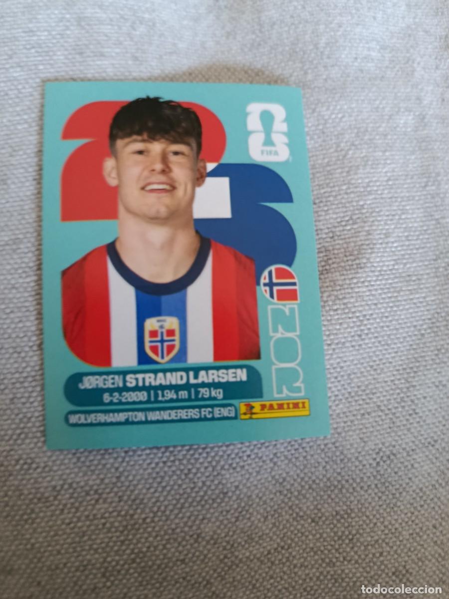 Cromos de F&uacute;tbol: Panini Mundial 2026 Estados Unidos-Mexico. 18- Strand Larssen. Noruega. Nunca pegado.