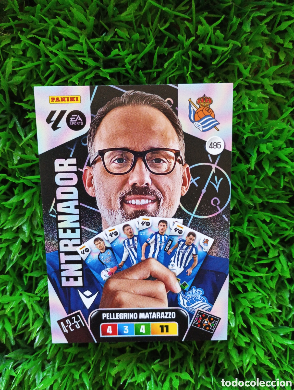 Figurine di Calcio: Matarazzo Real Sociedad ENTRENADOR Adrenalyn 25-26 # 495