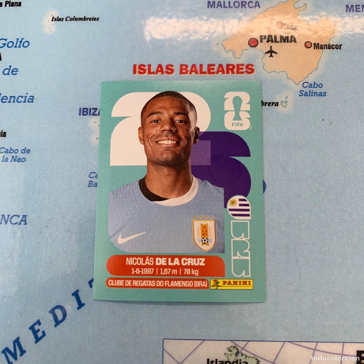 Football Stickers: Uruguay n&uacute;mero 15 cromo panini Mundial Fifa World Cup 2026