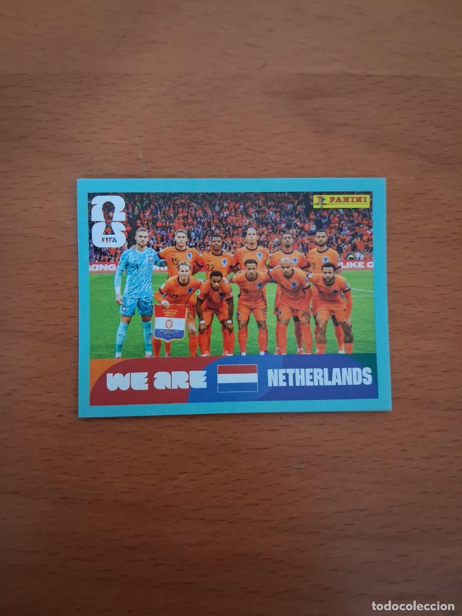 Cromos de F&uacute;tbol: Fifa World Cup 26 Mundial 2026 NED 13 Holanda Paises Bajos Foto de Equipo Plantilla Alineaci&oacute;n