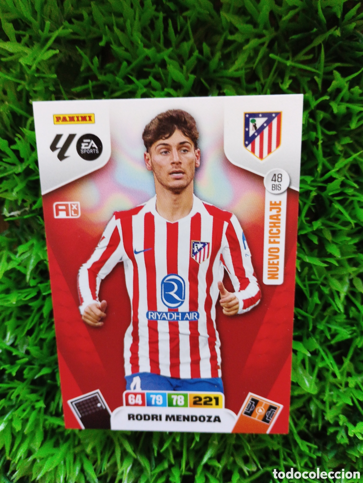 Cromos de F&uacute;tbol: Rodri Mendoza Atletico De Madrid FICHAJE Adrenalyn 25-26 # 48 BIS