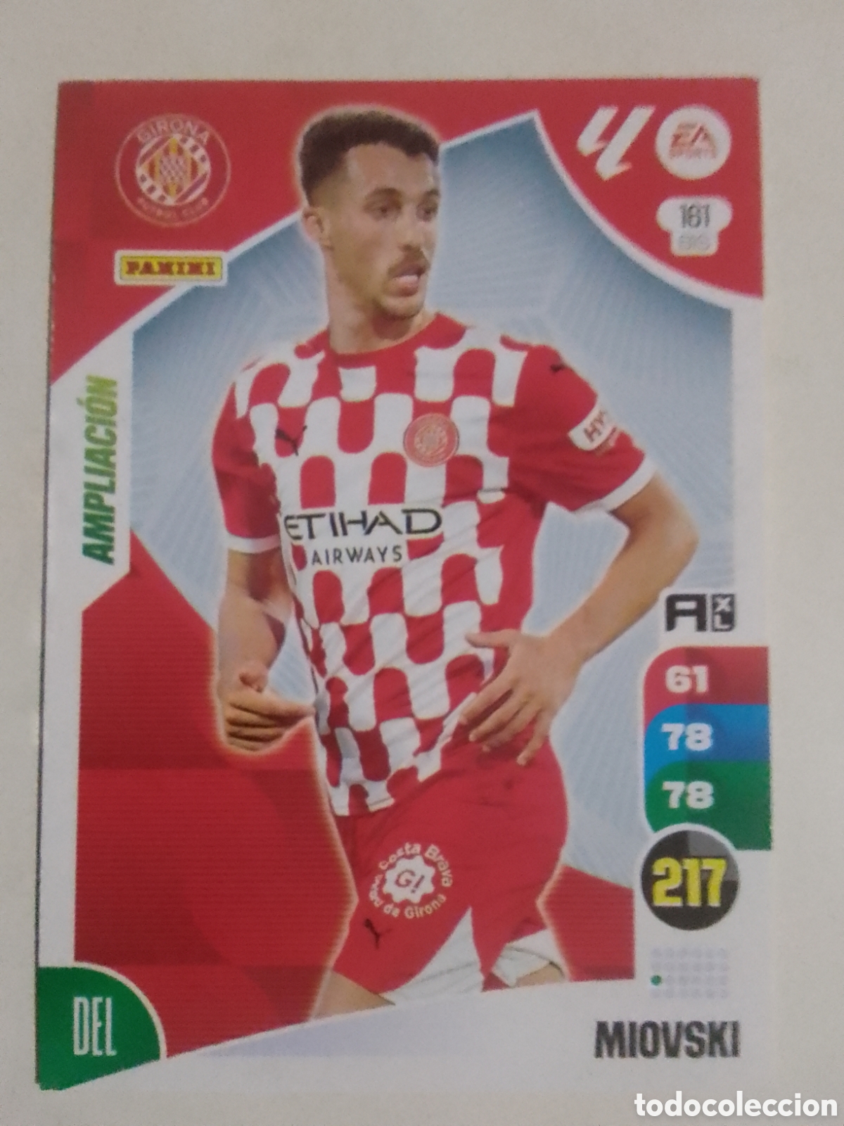 Cromos de F&uacute;tbol: Adrenalyn XL 2024-25 n&deg; 161 BIS Miovski &bull; Girona. AMPLIACI&Oacute;N.