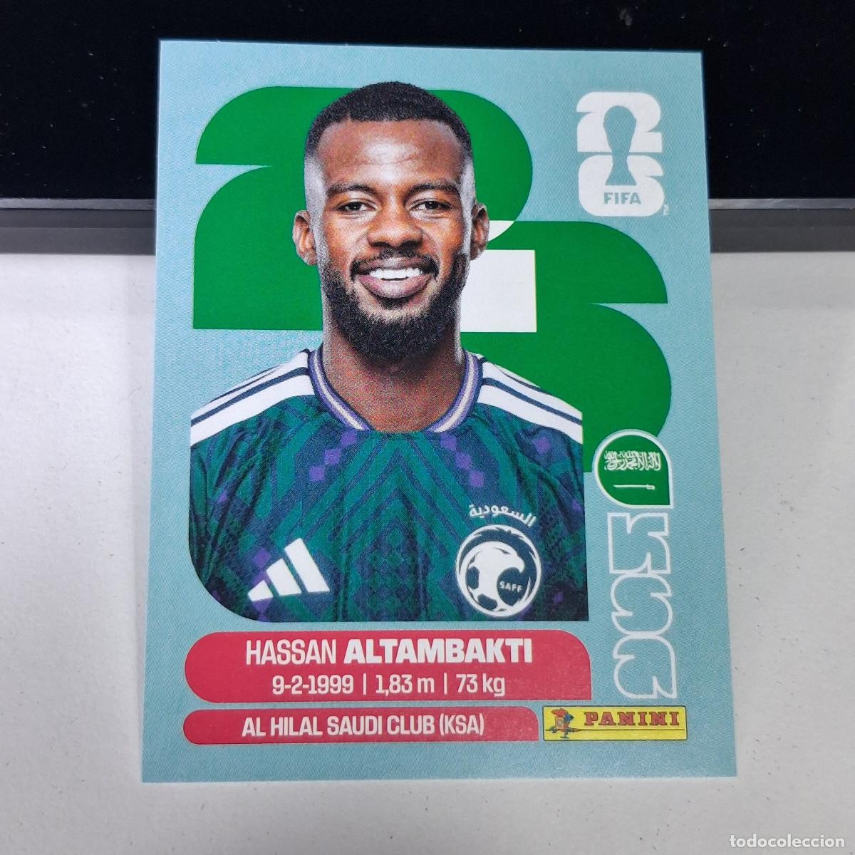 Cromos de F&uacute;tbol: B1 KSA 8 KSA8 HASSAN ALTAMBAKTI ARABIA SAUD&Iacute; KSA MUNDIAL FIFA WORLD CUP 2026 STICKER PANINI