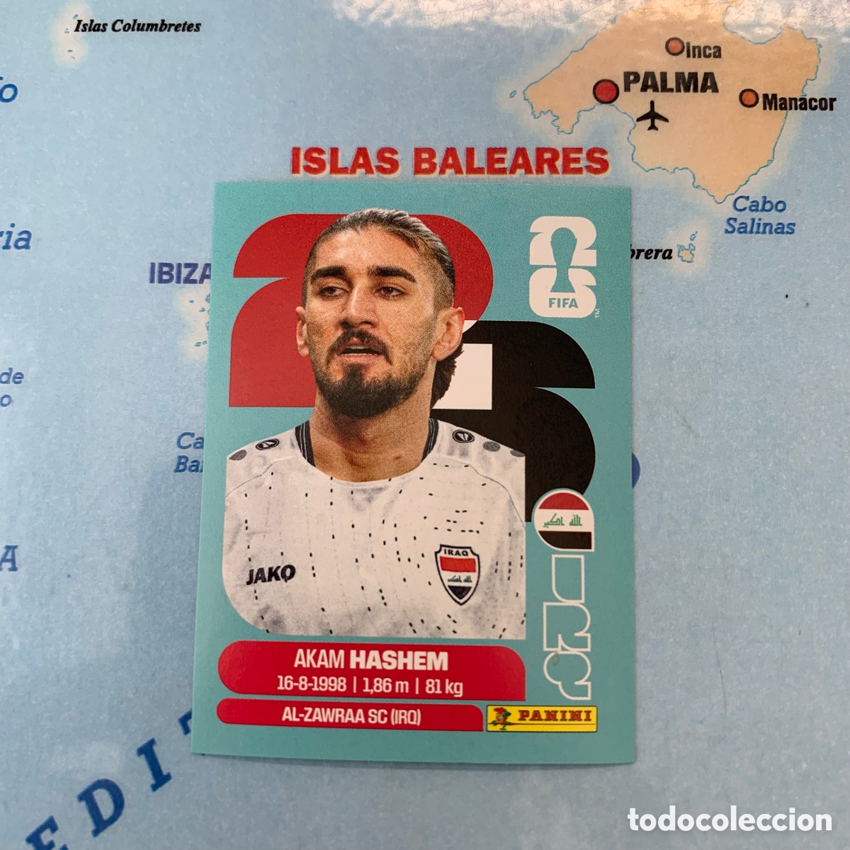 Cromos de F&uacute;tbol: Irak n&uacute;mero 5 cromo panini Mundial Fifa World Cup 2026