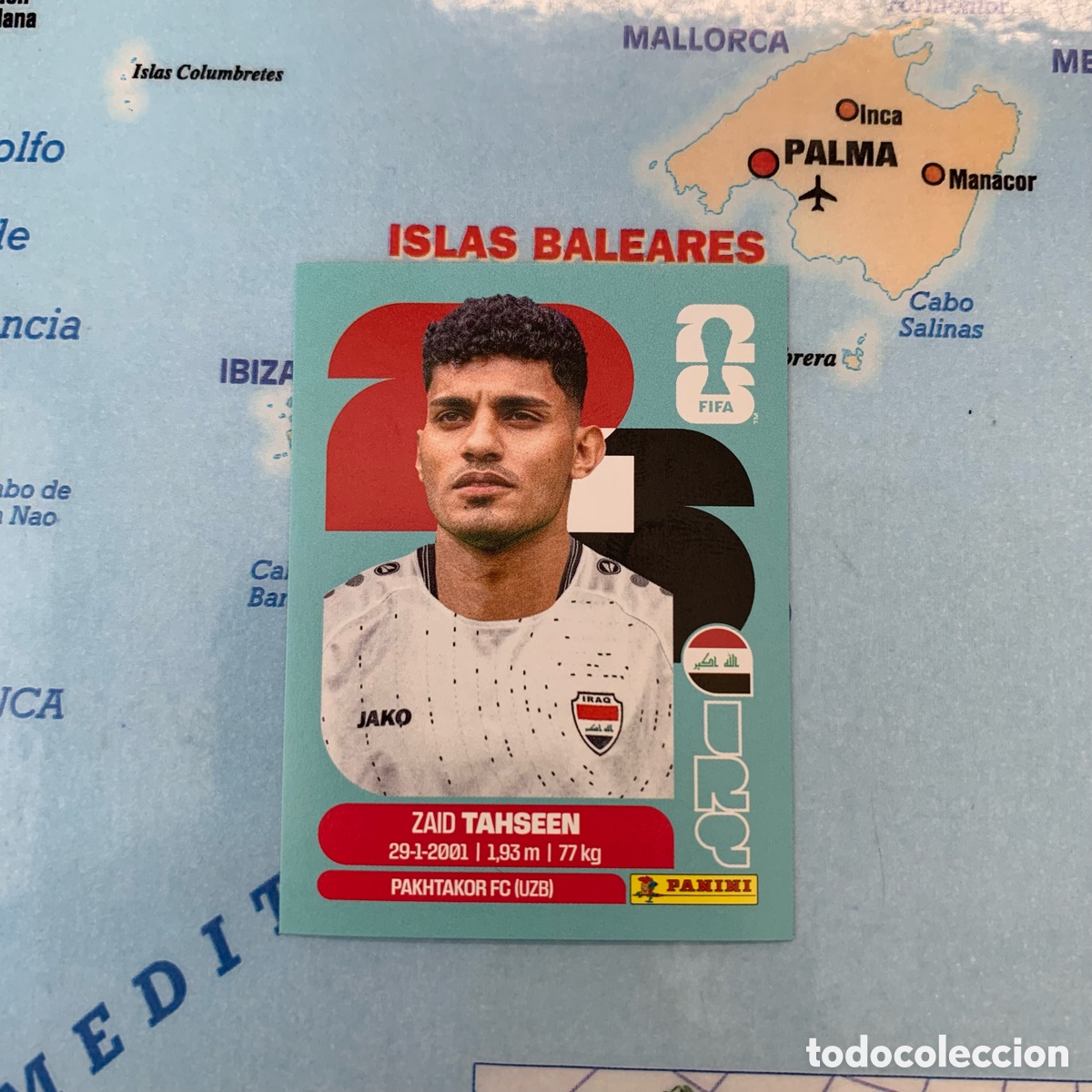 Cartes &agrave; collectionner de Football: Irak n&uacute;mero 7 cromo panini Mundial Fifa World Cup 2026