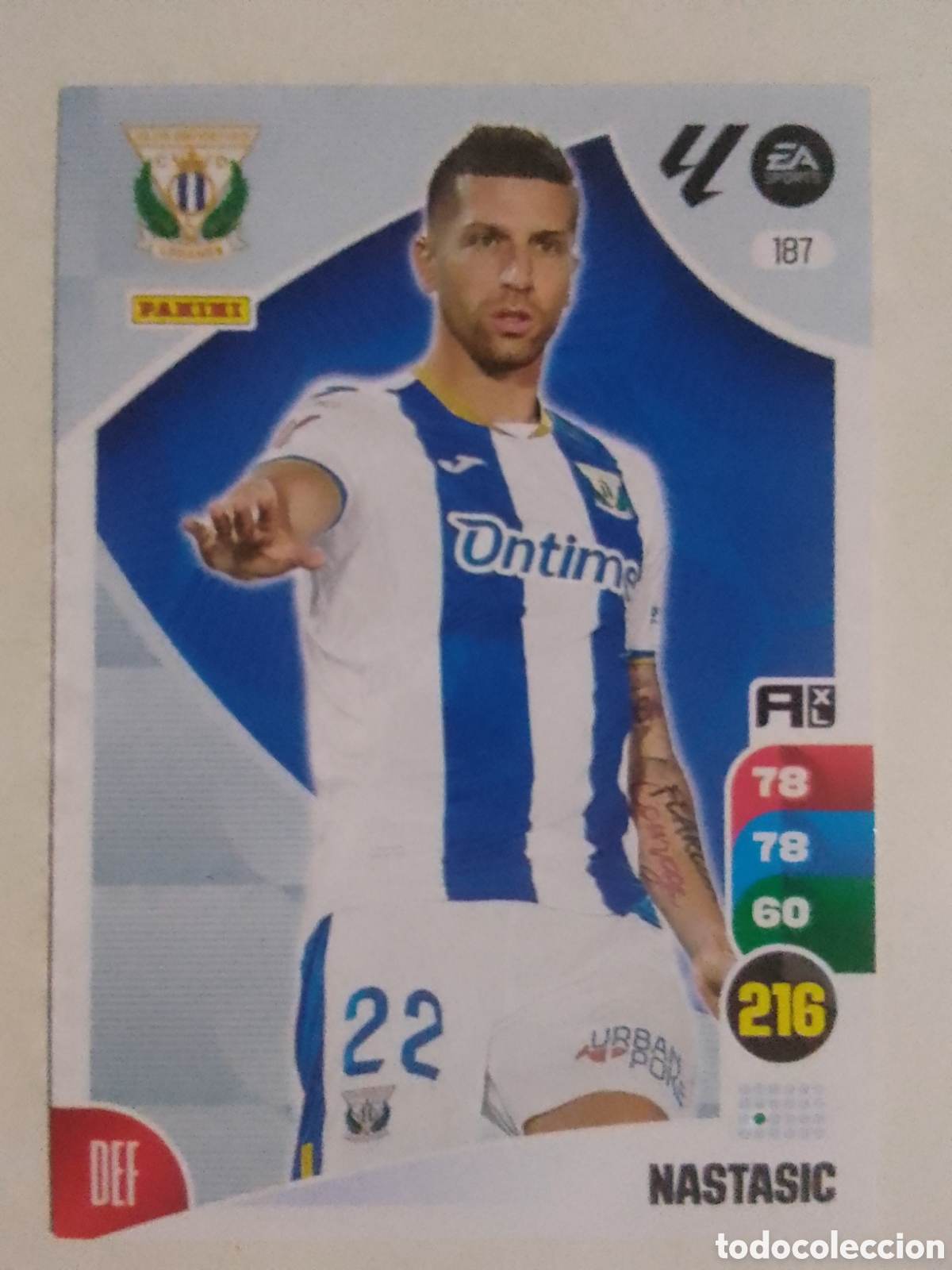 Cromos de F&uacute;tbol: Adrenalyn XL 2024-25 n&deg; 187 Nastasic &bull; Legan&eacute;s.
