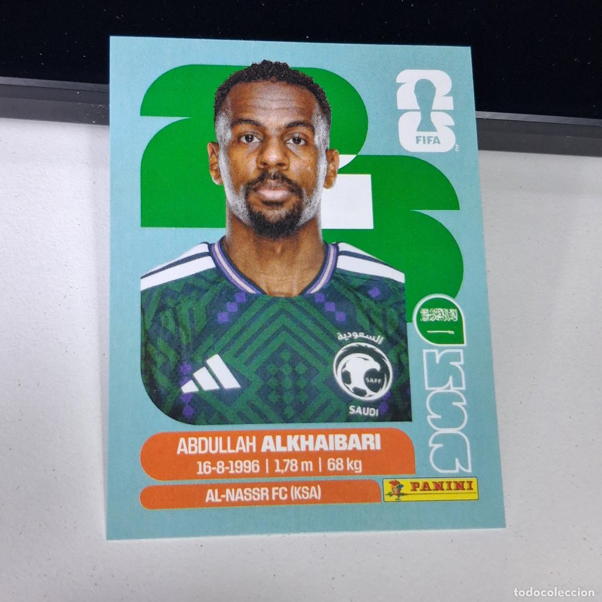Cromos de F&uacute;tbol: B1 KSA 11 KSA11 ABDULLAH ALKHAIBARI ARABIA SAUD&Iacute; KSA MUNDIAL FIFA WORLD CUP 2026 STICKER PANINI