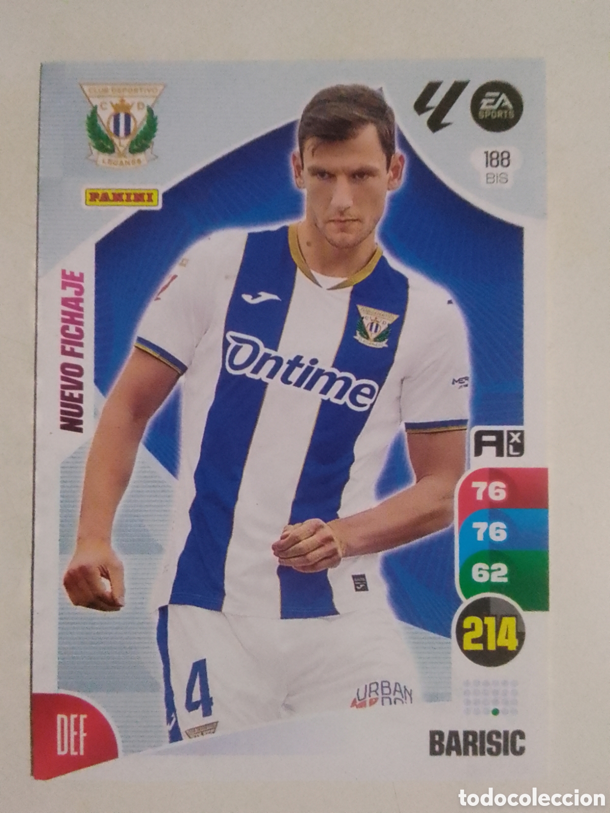 Cromos de F&uacute;tbol: Adrenalyn XL 2024-25 n&deg; 188 BIS Barisic &bull; Legan&eacute;s. NUEVO FICHAJE.