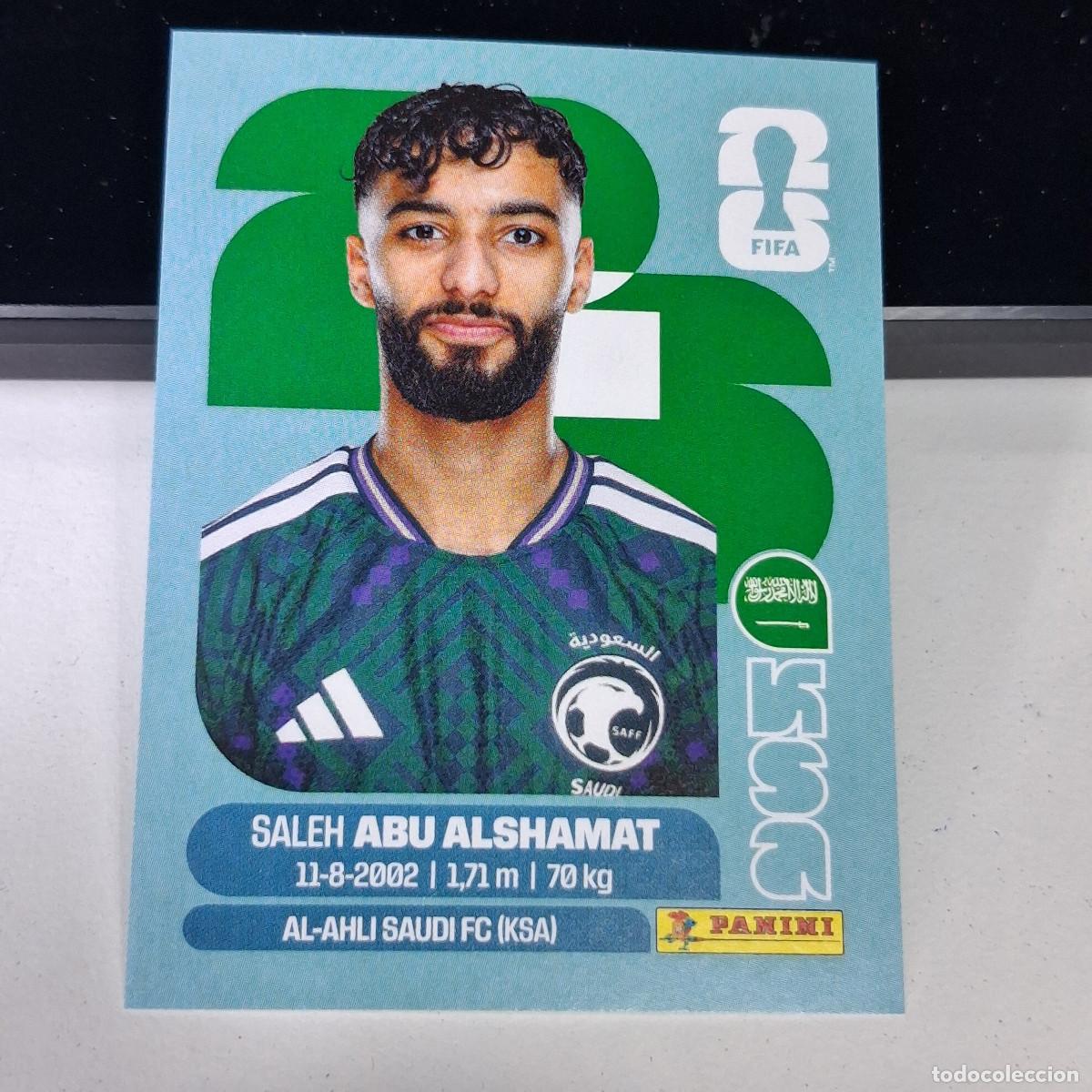 Cromos de F&uacute;tbol: B1 KSA14 SALEH ABU ALSHAMAT 14 ARABIA SAUD&Iacute; KSA MUNDIAL FIFA WORLD CUP 2026 STICKER PANINI