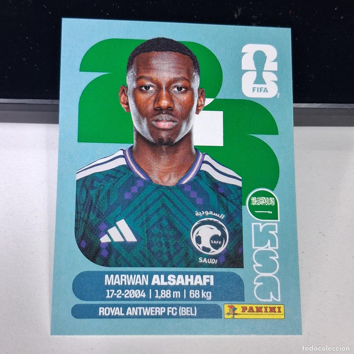 Cromos de F&uacute;tbol: B1 KSA15 MARWAN ALSAHAFI 15 ARABIA SAUD&Iacute; KSA MUNDIAL FIFA WORLD CUP 2026 STICKER PANINI