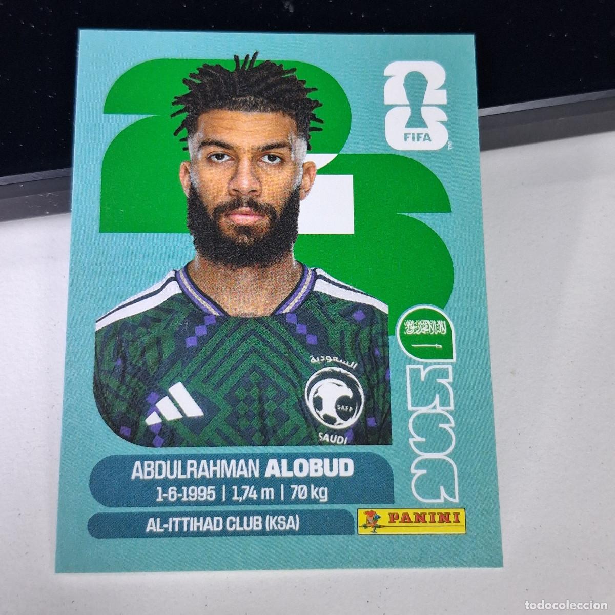 Cromos de F&uacute;tbol: B1 KSA 17 KSA17 ABDULRAHMAN ALOBUD ARABIA SAUD&Iacute; KSA MUNDIAL FIFA WORLD CUP 2026 STICKER PANINI
