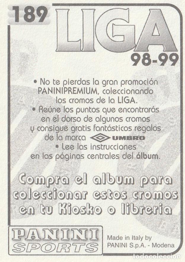 Cromos de f&uacute;tbol: PANINI 98-99 PACHETA. NUNCA PEGADO. - Foto 2