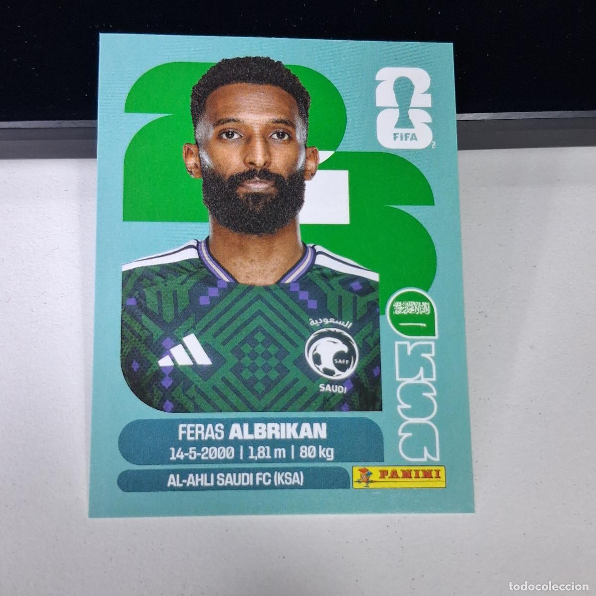 Cromos de F&uacute;tbol: B1 KSA18 FERAS AKBRIKAN 18 ARABIA SAUD&Iacute; KSA MUNDIAL FIFA WORLD CUP 2026 STICKER PANINI