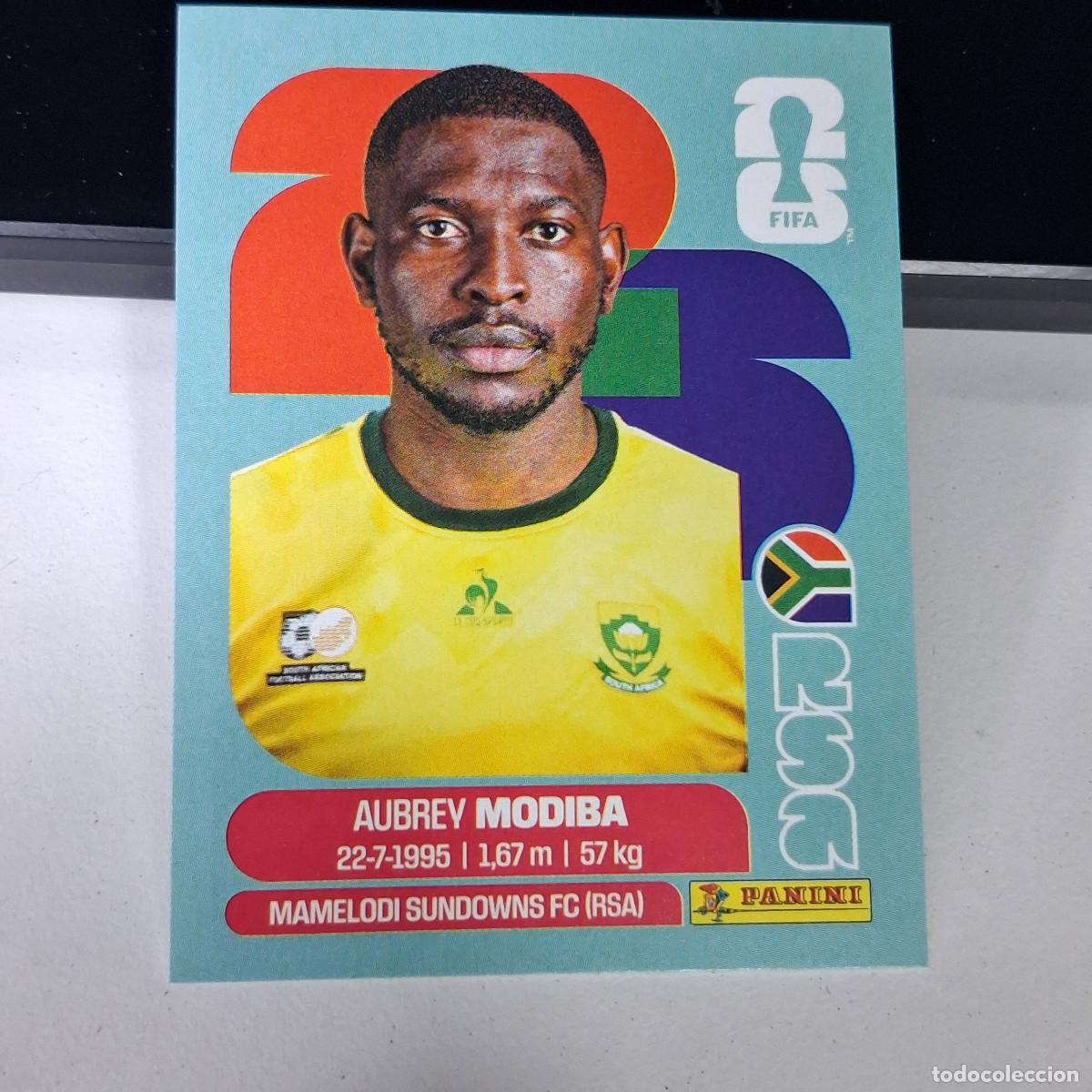 Cartes &agrave; collectionner de Football: B1 RSA4 AUBREY MODIBA 4 SUD&Aacute;FRICA RSA SOUTH AFRIKA MUNDIAL FIFA WORLD CUP 2026 STICKER PANINI