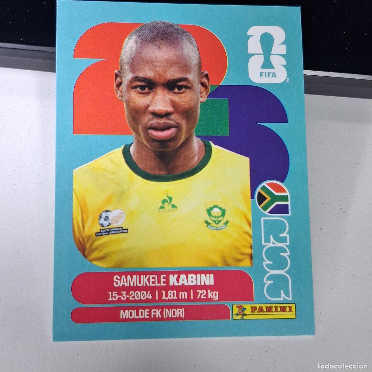 Cromos de F&uacute;tbol: B1 RSA5 SAMUKELE KABINI 5 SUD&Aacute;FRICA RSA SOUTH AFRIKA MUNDIAL FIFA WORLD CUP 2026 STICKER PANINI