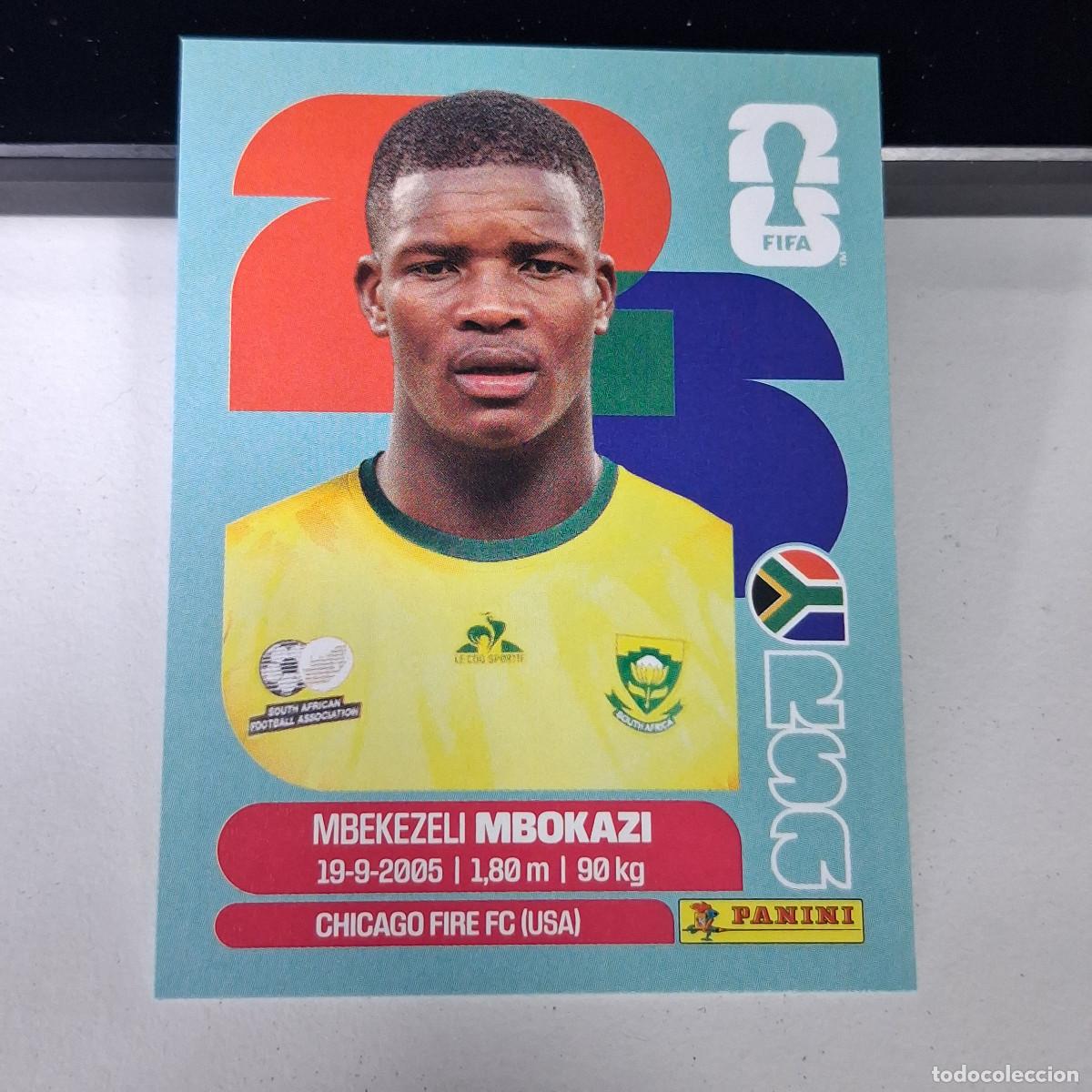 Cromos de F&uacute;tbol: B1 RSA 6 RSA6 MBEKEZELI MBOKAZ SUD&Aacute;FRICA RSA SOUTH AFRIKA MUNDIAL FIFA WORLD CUP 2026 STICKER PANINI