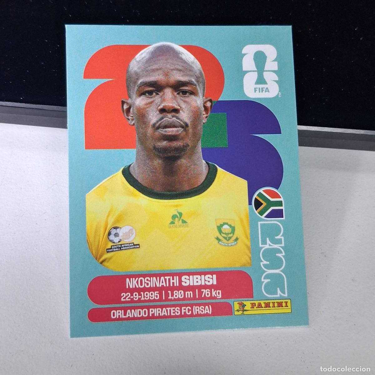 Cromos de F&uacute;tbol: B1 RSA10 NKOSINATHI SIBISI 10 SUD&Aacute;FRICA RSA SOUTH AFRIKA MUNDIAL FIFA WORLD CUP 2026 STICKER PANINI