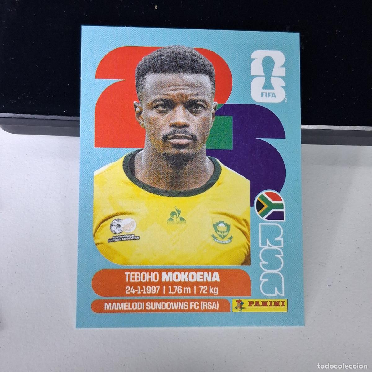 Cromos de F&uacute;tbol: B1 RSA11 TEBOHO MOKOENA 11 SUD&Aacute;FRICA RSA SOUTH AFRIKA MUNDIAL FIFA WORLD CUP 2026 STICKER PANINI
