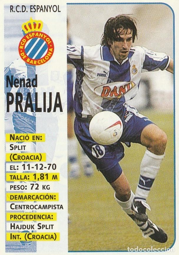 Cromos de F&uacute;tbol: PANINI 98-99 PRALIJA. NUNCA PEGADO.