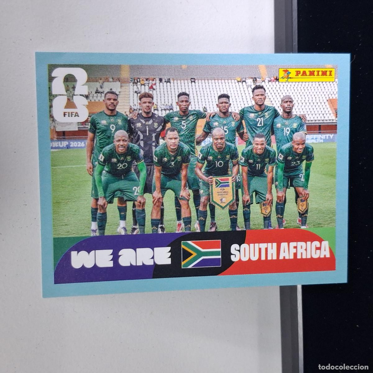 Cromos de F&uacute;tbol: B1 RSA13 TEAM PHOTO EQUIPO 13 SUD&Aacute;FRICA RSA SOUTH AFRIKA MUNDIAL FIFA WORLD CUP 2026 STICKER PANINI