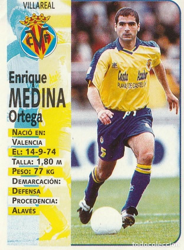 Cromos de F&uacute;tbol: PANINI 98-99 QUIQUE MEDINA. NUNCA PEGADO.