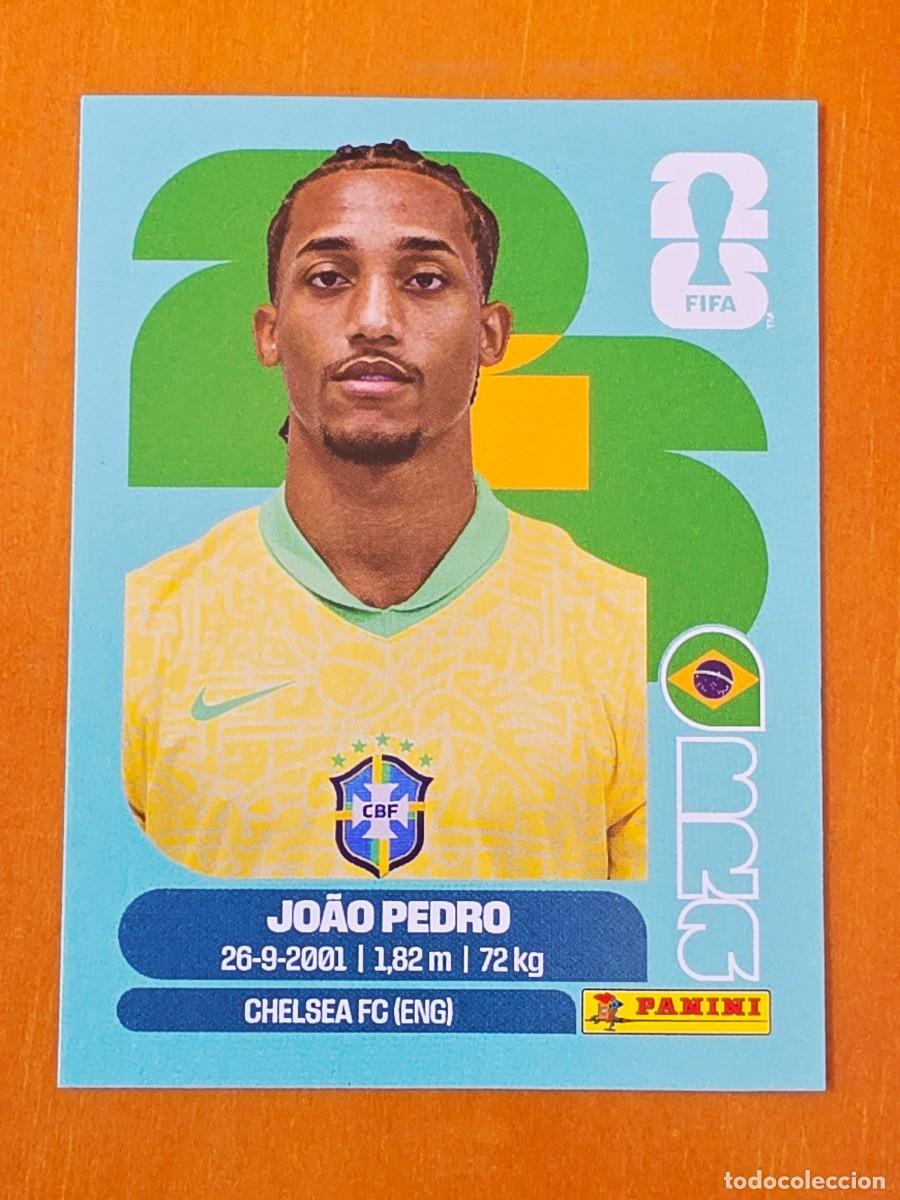 Cromos de F&uacute;tbol: BRA 16 Jo&atilde;o Pedro, Brasil, Panini FIFA World Cup Mundial 2026 Sticker