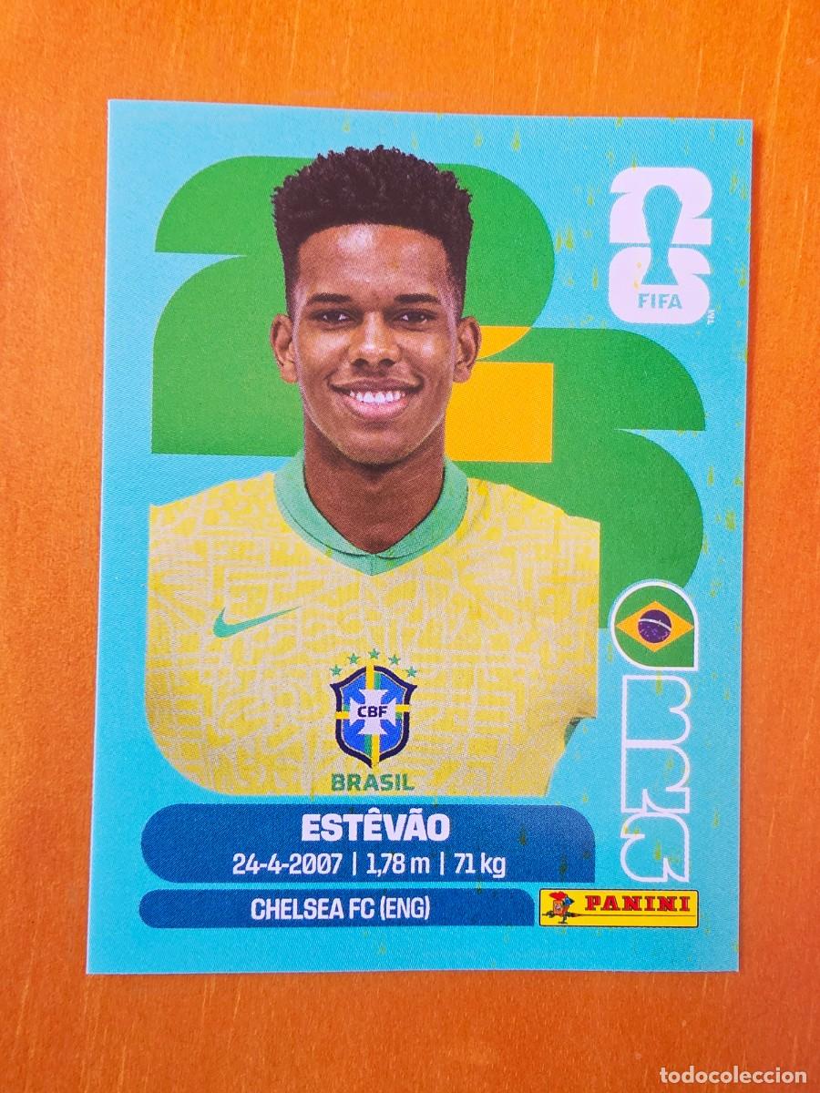 Cromos de F&uacute;tbol: BRA 20 Estev&atilde;o, Brasil, Panini FIFA World Cup Mundial 2026 Sticker
