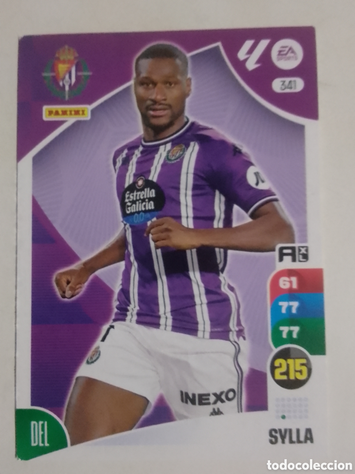 Cromos de F&uacute;tbol: Adrenalyn XL 2024-25 n&deg; 341 Sylla &bull; Valladolid.