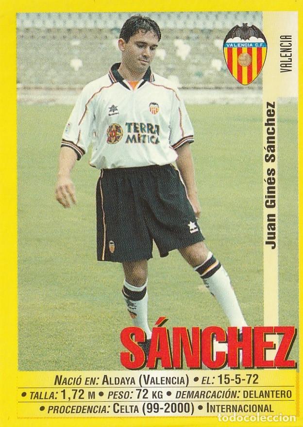 Cromos de F&uacute;tbol: PANINI 99-00 S&Aacute;NCHEZ. SEGUNDA VERSI&Oacute;N. NUNCA PEGADO.
