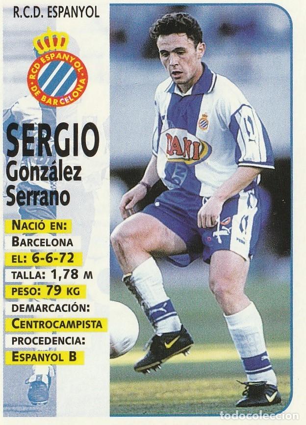 Cromos de F&uacute;tbol: PANINI 98-99 SERGIO. NUNCA PEGADO.