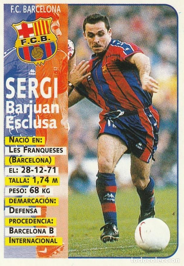 Cromos de F&uacute;tbol: PANINI 98-99 SERGI. NUNCA PEGADO.
