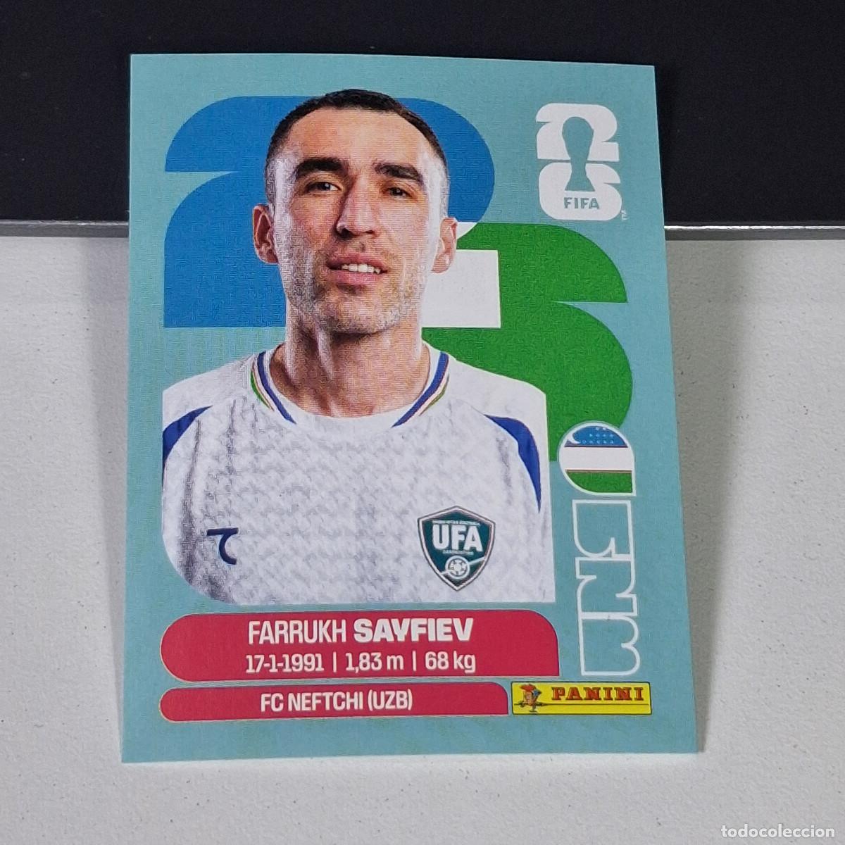 Cromos de F&uacute;tbol: B2 UZB3 FARRUKH SAYFIEV 3 UZBEKIST&Aacute;N UZB MUNDIAL FIFA WORLD CUP 2026 STICKER PANINI