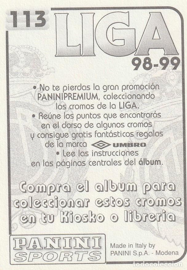 Cromos de f&uacute;tbol: PANINI 98-99 SOLER. NUNCA PEGADO. - Foto 2