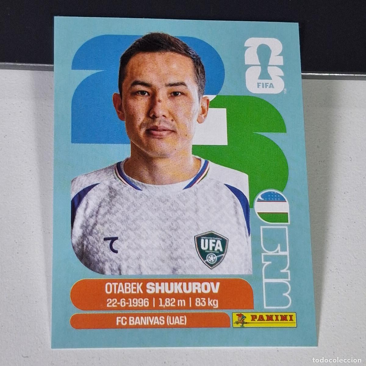Cromos de F&uacute;tbol: B2 UZB11 OTABEK SHUKUROV 11 UZBEKIST&Aacute;N UZB MUNDIAL FIFA WORLD CUP 2026 STICKER PANINI