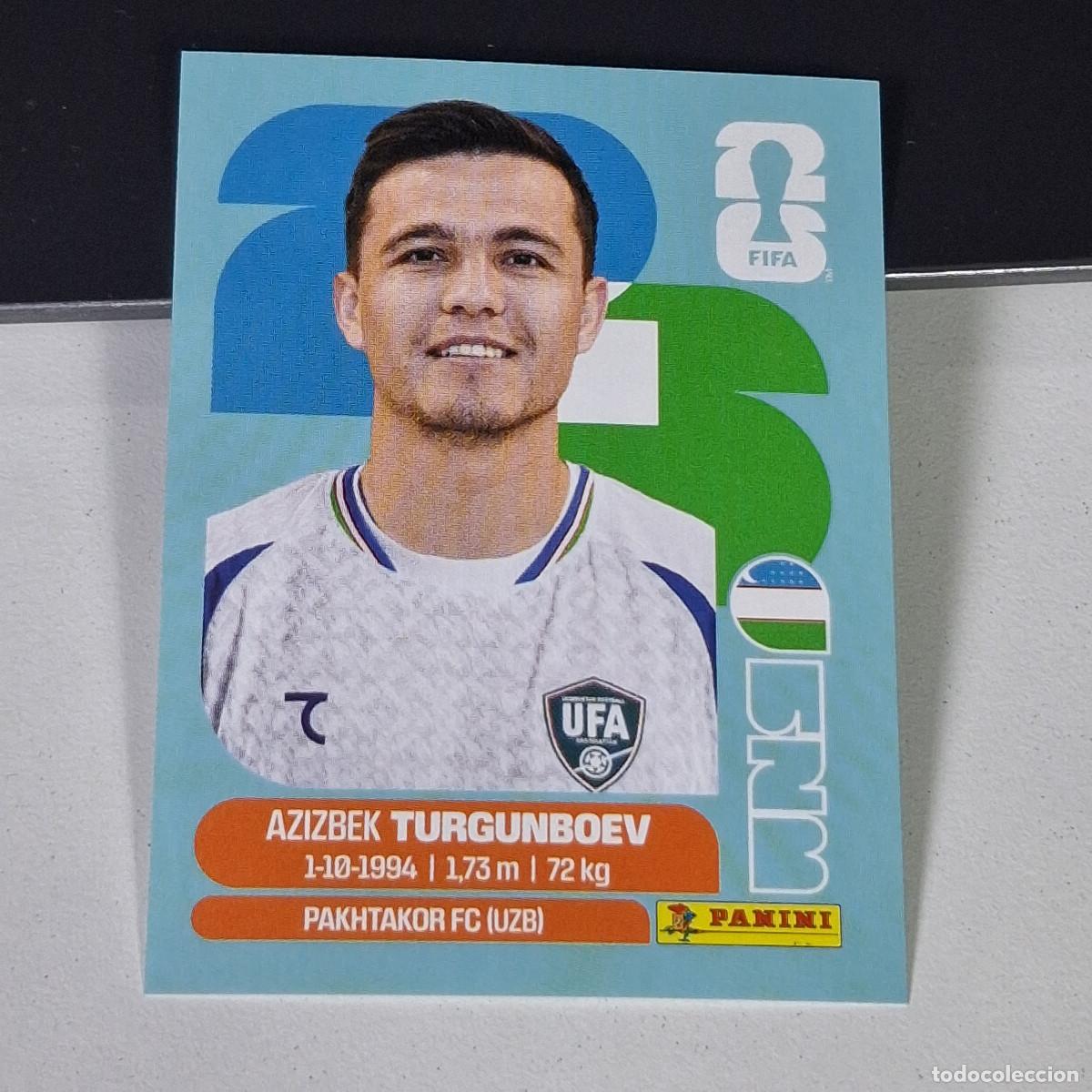 Cromos de F&uacute;tbol: B2 UZB14 AZIZBEK TURGUN 14 UZBEKIST&Aacute;N UZB MUNDIAL FIFA WORLD CUP 2026 STICKER PANINI