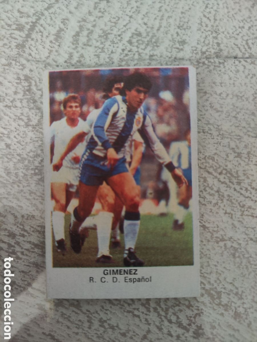 Cartes &agrave; collectionner de Football: Cano 83 84 trasera cropan sin pegar buen estado Espa&ntilde;ol Gim&eacute;nez