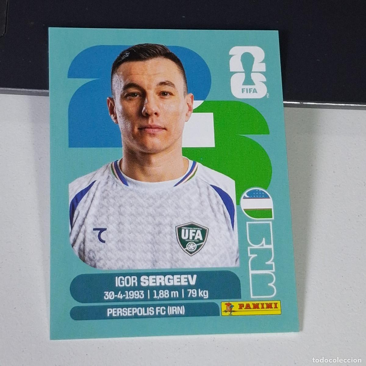 Cromos de F&uacute;tbol: B2 UZB19 IGOR SERGEEV 19 UZBEKIST&Aacute;N UZB MUNDIAL FIFA WORLD CUP 2026 STICKER PANINI