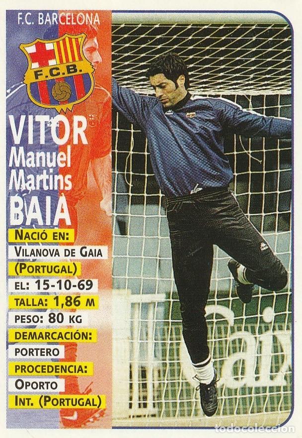 Cromos de F&uacute;tbol: PANINI 98-99 VITOR BA&Iacute;A. NUNCA PEGADO.