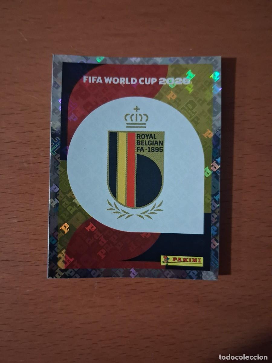Cromos de F&uacute;tbol: Fifa World Cup 26 Mundial 2026 BEL 1 B&eacute;lgica Escudo Logo