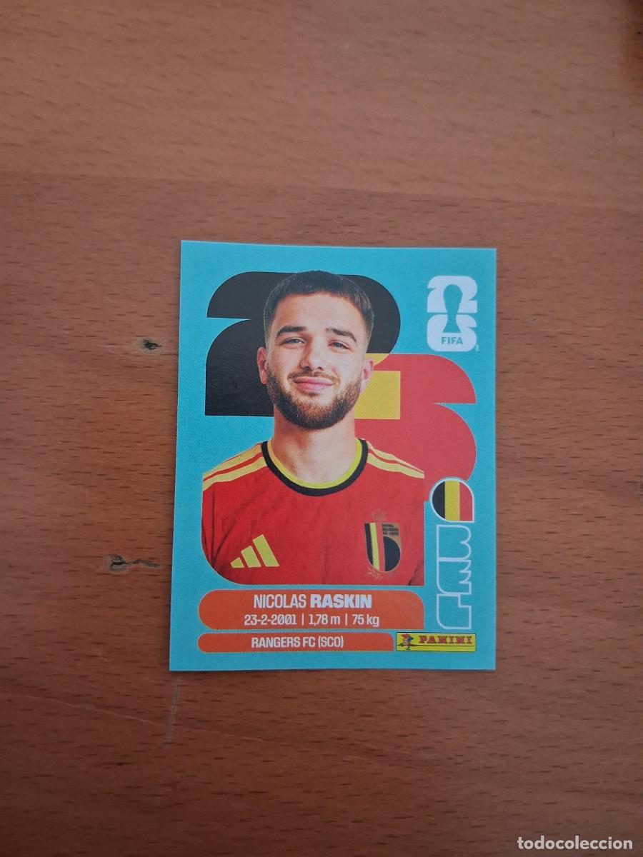 Fu&szlig;ball-Sticker: Fifa World Cup 26 Mundial 2026 BEL 11 B&eacute;lgica Nicolas Raskin