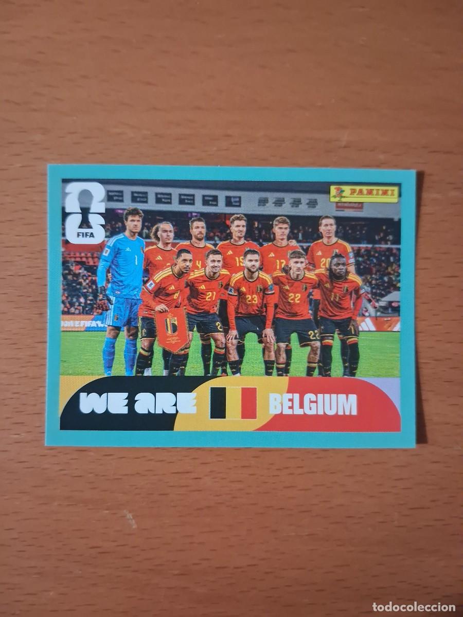 Cromos de F&uacute;tbol: Fifa World Cup 26 Mundial 2026 BEL 13 B&eacute;lgica Foto de Equipo Alineacion Plantilla