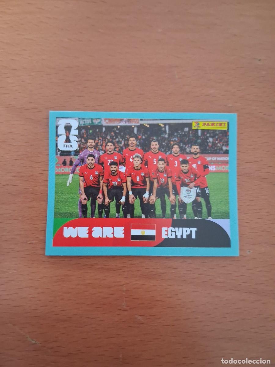 Cromos de F&uacute;tbol: Fifa World Cup 26 Mundial 2026 EGY 13 Egipto Foto de Equipo Plantilla Alineacion