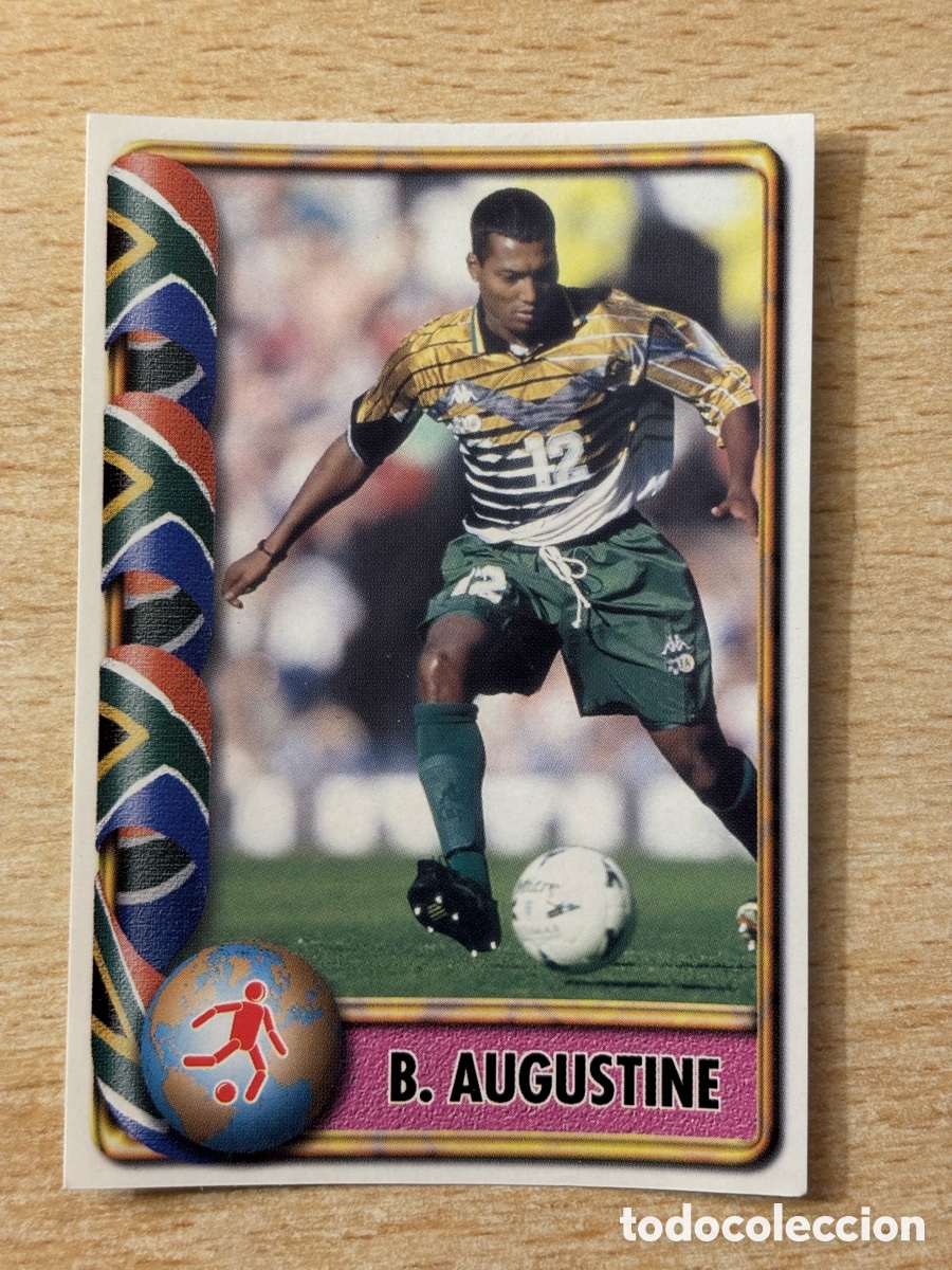 Cromos de F&uacute;tbol: # 471 Augustine Sud&aacute;frica Mundial Francia 98 Ediciones Estadio