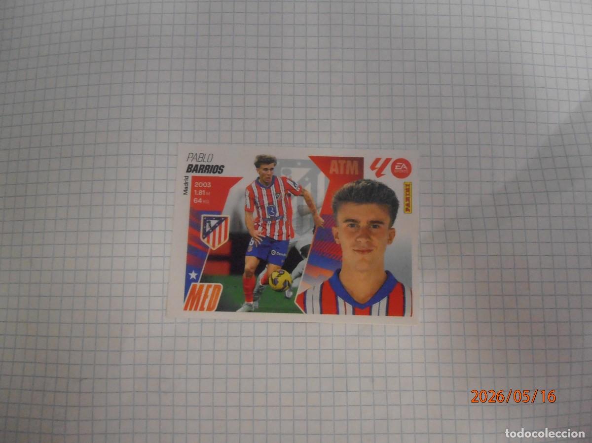 Football Stickers: Pablo Barrios -At. Madrid - 13 - 2025-26