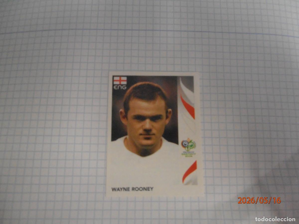 Cromos de F&uacute;tbol: Wayne Rooney - Alemania 2006