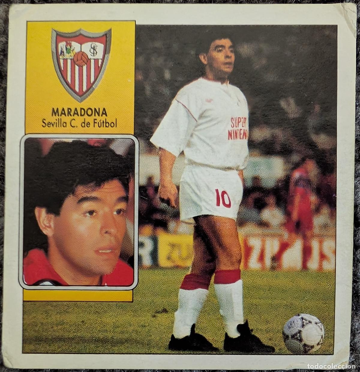 Cromos de Futebol: Maradona - Sevilla - Coloca Liga 92/93 - Ediciones Este