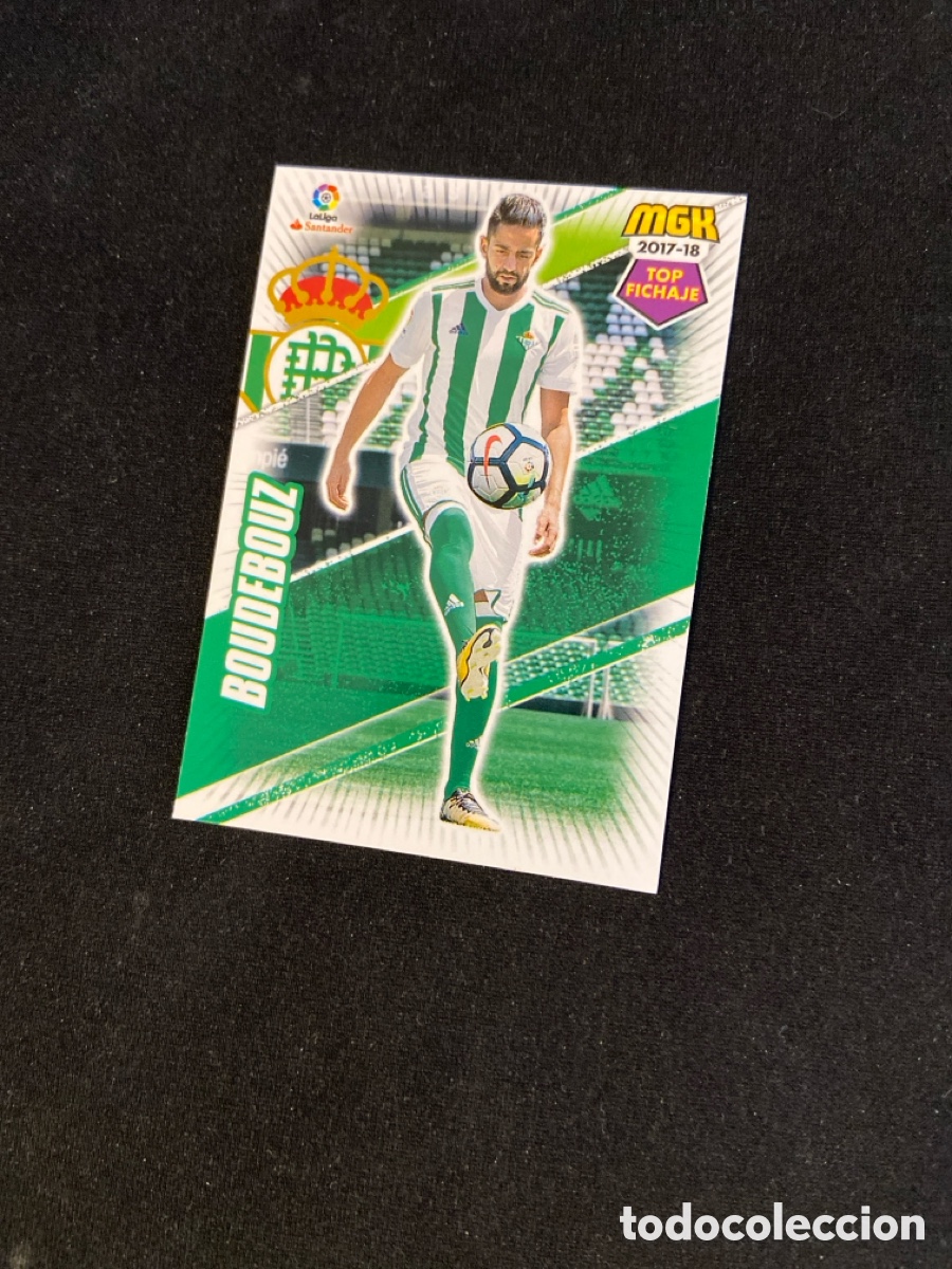 Cromos de F&uacute;tbol: BOUDEBOUZ 128 TOP FICHAJE (BETIS) MEGA