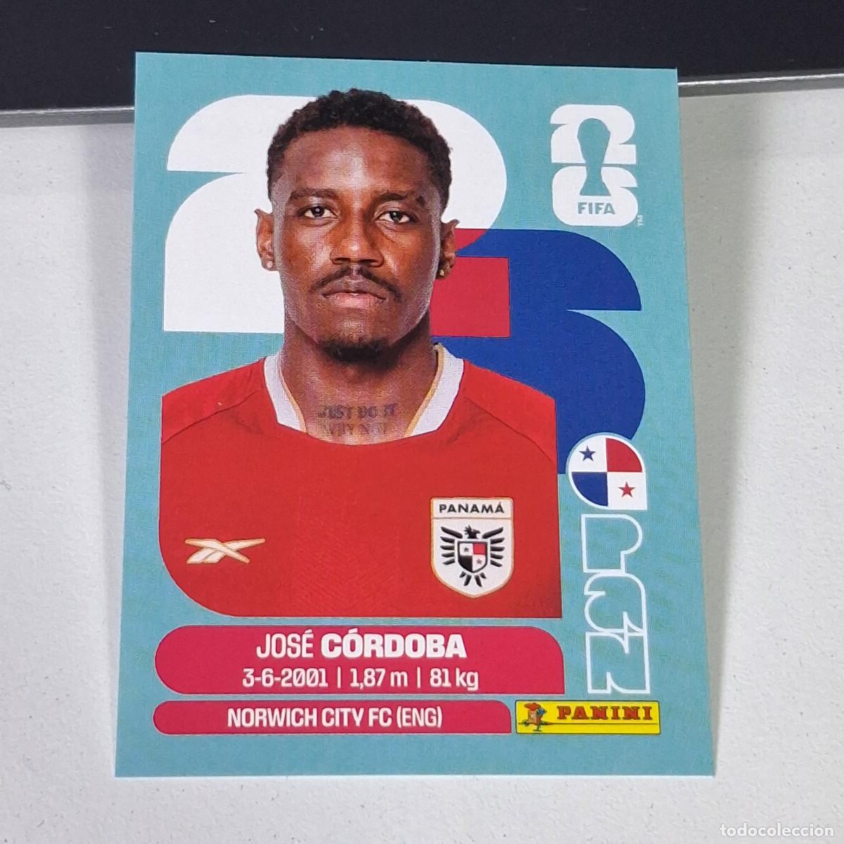 Cromos de F&uacute;tbol: B2 PAN8 JOS&Eacute; C&Oacute;RDOBA 8 PANAM&Aacute; PAN MUNDIAL FIFA WORLD CUP 2026 STICKER PANINI