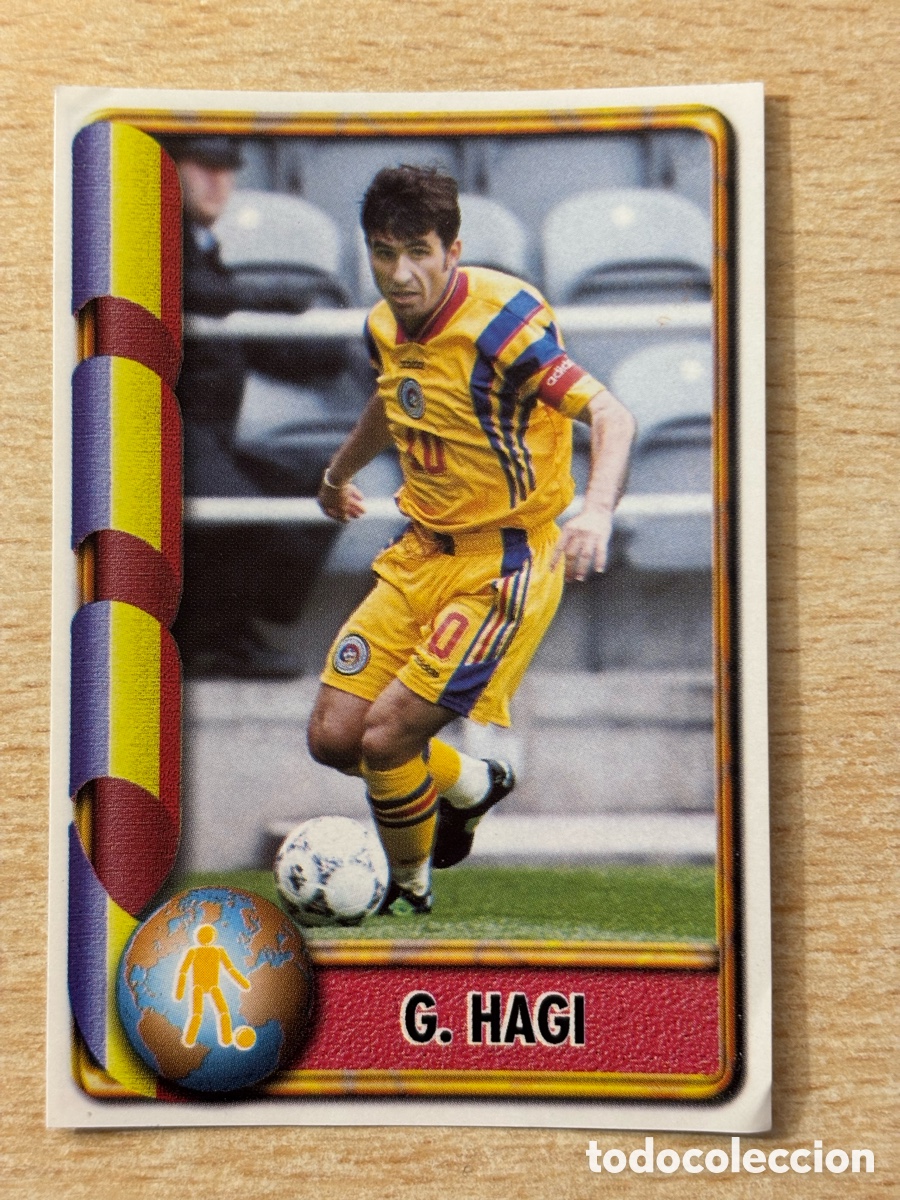 Cartes &agrave; collectionner de Football: # 453 Hagi Ruman&iacute;a Mundial Francia 98 Ediciones Estadio Real Madrid